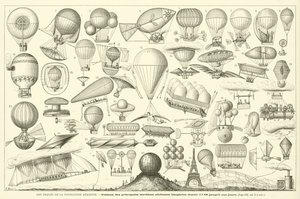 Les Toques De La Navigation Aerienne (gravura) de French School