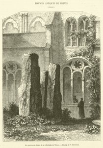 As pedras do claustro da catedral de Treves (gravura) de French School