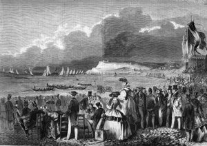 A regata do Havre, em 1857. de French School