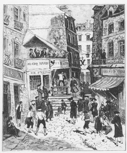 A vida em Paris sob Luís XV: uma portaria dos prevotos e echevins de Paris foi lida e publicada ao som do tambor - em "Paris a travessa les séculos" por Gerouillac de French School