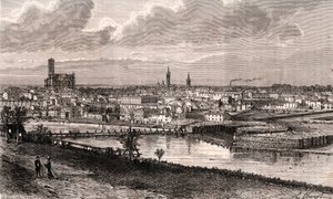 Limoges - Haute-Vienne - gravura em "La France illustree: geography, history, statistical administration" de V.A. Malt-Brown. 1884 de French School
