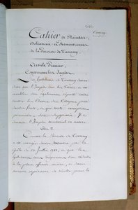 Lista de queixas e demandas dirigidas ao rei Luís XVI (1754-93) pela paróquia de Taverny, em abril de 1789 de French School