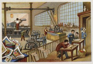 Litografia de French School