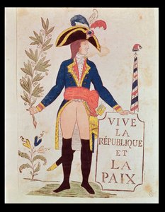 Viva a República e a Paz, c.1795-99 (gravura em xilogravura colorida) de French School