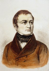 Louis Adolphe Thiers (gravura a cores) de French School