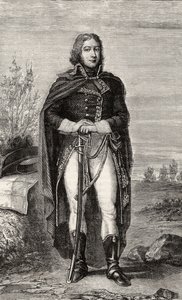 Louis Lazare Laroche, de "História da Revolução Francesa" por Louis Blanc (1811-82) de French School