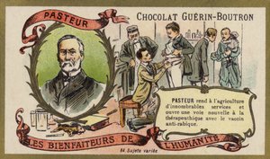 Louis Pasteur, químico e microbiologista francês (chromolitho) de French School