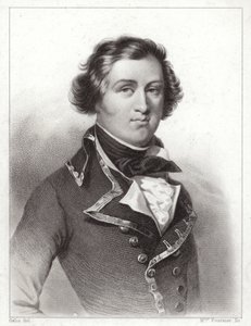 Louis Philippe de Orleans, Duque de Chartres, depois Rei Louis Philippe I de França (gravura) de French School