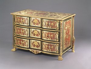 Louis XIV Boulle Commode, c.1700 (tartaruga, latão e ormolu) (ver também 220158)