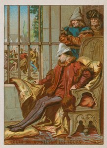 Louis XI em Plessis The Towers de French School