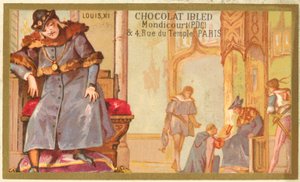 Luís XI de França (chromolitho) de French School