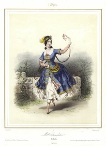 Louise FitzJames no Pas Ventien os Anais da Ópera de French School