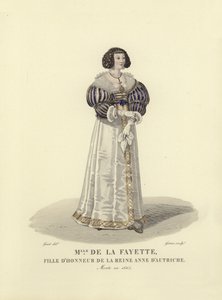 Louise de la Fayette, dama de honra para Anne da Áustria, rainha consorte do rei Luís XIII da França