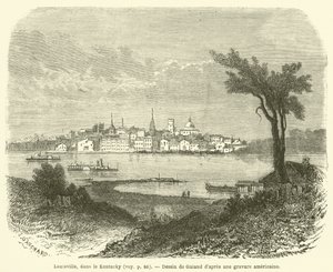 Louisville, Kentucky (gravura) de French School