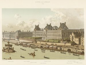 Louvre sob Luís XV, 1739 de French School
