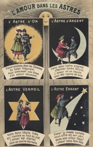 Amor nas estrelas (cor litho) de French School