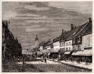 Lure - departamento de Haute-Saone na região de Bourgogne-Franche-Comte - gravura em "La France illustree: geography, history, statistical administration" de V.-A. Malt-Brown. 1884 de French School
