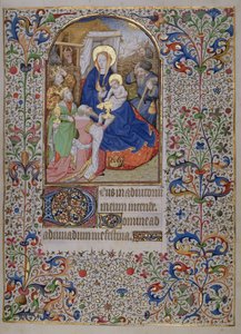 MS.McClean.81.f68r Adoração dos Reis Magos, Hóras Francesas de French School
