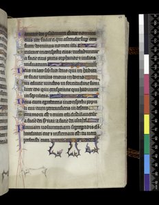 MS 300 f.68r, fólio do Saltério e Horas de Isabel da França, Paris, c.1265-70 de French School