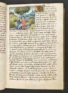 MS Hunter 252 026r Página da Hundred News News, c.1461-62 de French School