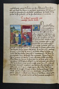 MS Hunter 252 038v Página de Notícias de Cem Notícias, c.1461-62 de French School