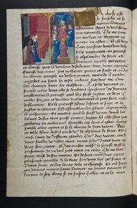 MS Hunter 252 053v Página de Notícias de Cem Notícias, c.1461-62 de French School