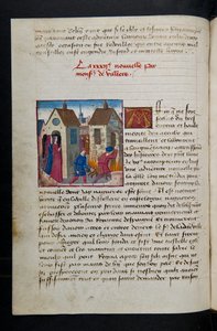 MS Hunter 252 075v Página de Notícias de Cem Notícias, c.1461-62 de French School