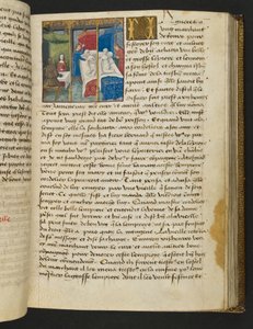 MS Hunter 252 093r Página de Notícias de Cem Notícias, c.1461-62 de French School