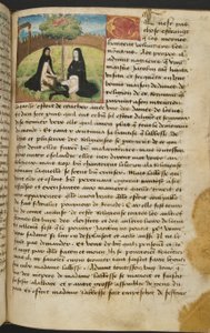 MS Hunter 252 109r Página de Notícias de Cem Notícias, c.1461-62 de French School