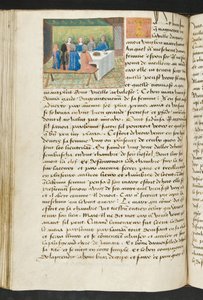 MS Hunter 252 113v Página de Notícias de Cem Notícias, c.1461-62 de French School