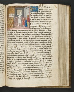 MS Hunter 252 130r Página de Notícias de Cem Notícias, c.1461-62 de French School