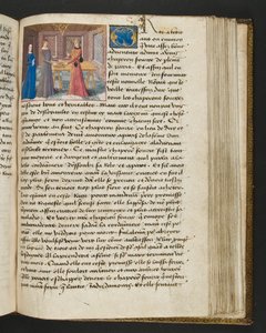 MS Hunter 252 Página 148r de Notícias de Cem Notícias, c.1461-62 de French School
