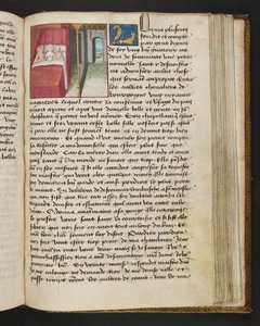 MS Hunter 252 Página de 163r da notícia de cem notícias, c.1461-62 de French School