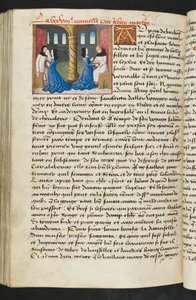 MS Hunter 252 Página de 165 páginas da notícia de cem notícias, c.1461-62 de French School