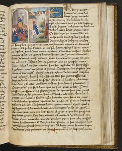 MS Hunter 252 Página 183r de Notícias de Cem Notícias, c.1461-62 de French School