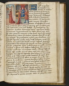 MS Hunter 252 189r Página de Notícias de Cem Notícias, c.1461-62 de French School