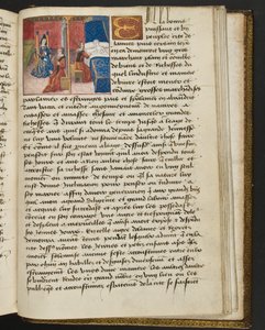 MS Hunter 252 197r Página da Hundred News News, c.1461-62 de French School
