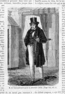 M. de Chateaubriand deixou o ministério (1824). de French School