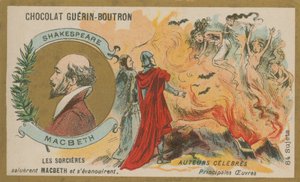 Macbeth, cartão comercial Chocolat Guerin-Boutron
