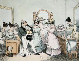 "Senhora é minha mulher e não minha filha" gravada por Bernard, c.1820-30 (cor litho) de French School