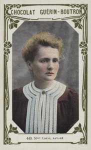 Madame Curie, savant (foto colorida) de French School
