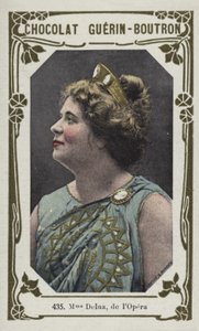 Madame Delna, da lOpera (foto colorida) de French School