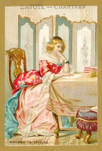 Madame de Sevigne, escritora francesa (chromolitho) de French School