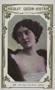 Mademoiselle Lina Cavalieri, ópera (foto colorida) de French School