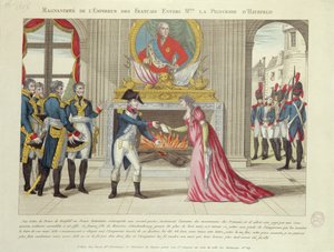 Magnanimidade do imperador Napoleão para a princesa de Hatzfeld, 1806 de French School