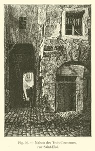 Casa das Três Coroas, rue Saint-Eloi de French School