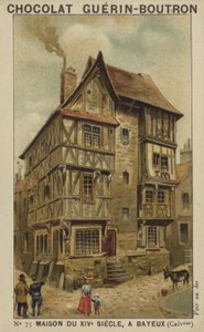 Casa do século XIV, em Bayeux, Calvados de French School