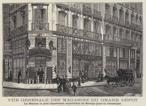 Grand Depot Houses, loja de cerâmica em Paris, França de French School