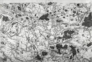 Mapa (de Beauvais a Senlis) de Cassini elaborado pela família Cassini, especialmente por Cesar-François Cassini (Cassini III) e seu filho Jean-Dominique Cassini (Cassini IV). As folhas foram feitas entre 1756 e 1789 e as 181 folhas do mapa foram publicadas de French School