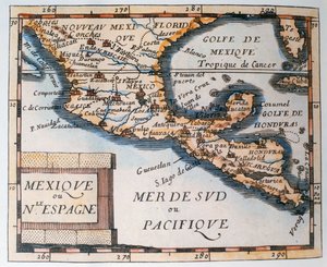 Mapa do México ou Nova Espanha, 1625